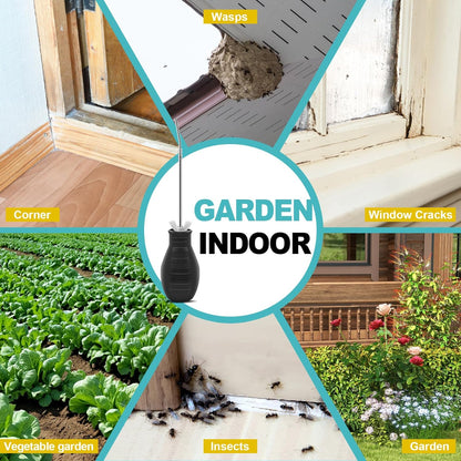 Sbestily Diatomaceous Earth Powder Duster, Extendable Long Tubes from 5'' to 22'', Garden and Indoor, Large Bulb Handheld Insect Treatment Spreader Applicator, Puffer, Spray Bottle