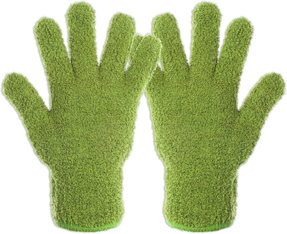 Microfiber Dusting Gloves for Plants Plant Dusting Gloves Gentle Leaf Shine & Cleaner for Houseplants Reusable Washable Cleaning Glove Mittens Indoor Mitt for Plants House Cleaning Car Blinds Lamps