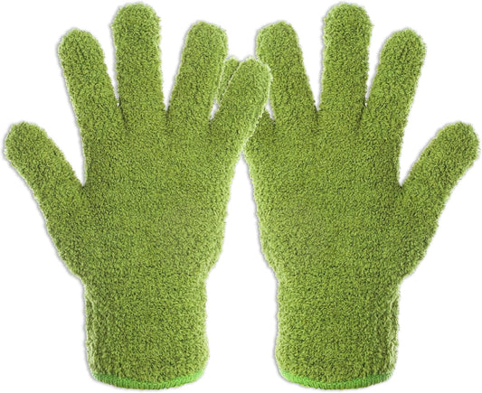 Microfiber Dusting Gloves for Plants Plant Dusting Gloves Gentle Leaf Shine & Cleaner for Houseplants Reusable Washable Cleaning Glove Mittens Indoor Mitt for Plants House Cleaning Car Blinds Lamps