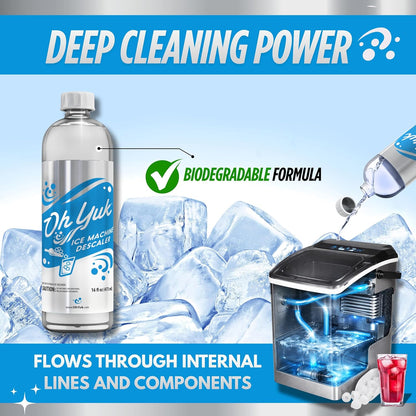 Oh Yuk Dishwasher Cleaner, Descaler, And Deodorizer – Removes Grease, Odors, And Buildup – Natural Orange Scent – Septic Safe Formula For A Fresh Dishwasher – Deep Cleans All Machine Models – 16 Fl oz