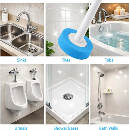 CiLoN 24 Count Carry Detergent Disposable Toilet Brush Wand Refill Pads. 5-Layer Rich Foam Toilet Bowl Cleaning Sponge Head Refills. Pre-Loaded Ocean Breeze Disposal Scrubbing Pads. 24pcs-Value Pack