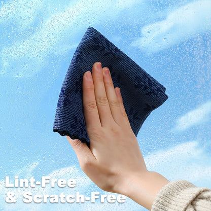 Microfiber Cleaning Cloth Roll,80 Pack Cleaning Towels,Lint Free Rags Paper Towels & Tear Away Reusable Towels,Washable Shop Rags Floral Wipe Cloth,Wash Cloths Dish Rags for Car Kitchen Window