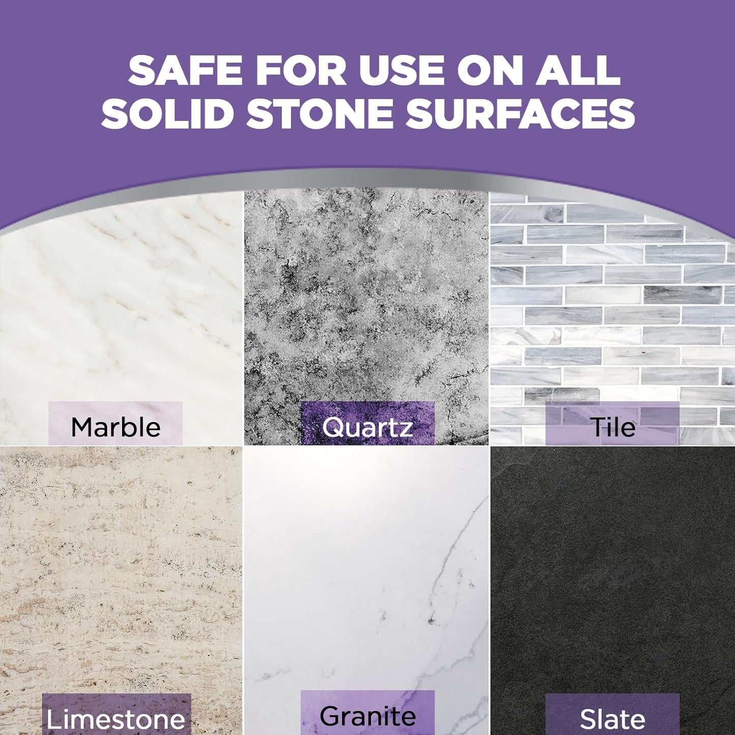 Weiman Disinfectant Granite Daily Clean & Shine (2 Pack with Polishing Cloth) Safely Clean Disinfect and Shine Granite Marble Soapstone Quartz Quartzite Slate Limestone Corian Laminate Tile Countertop
