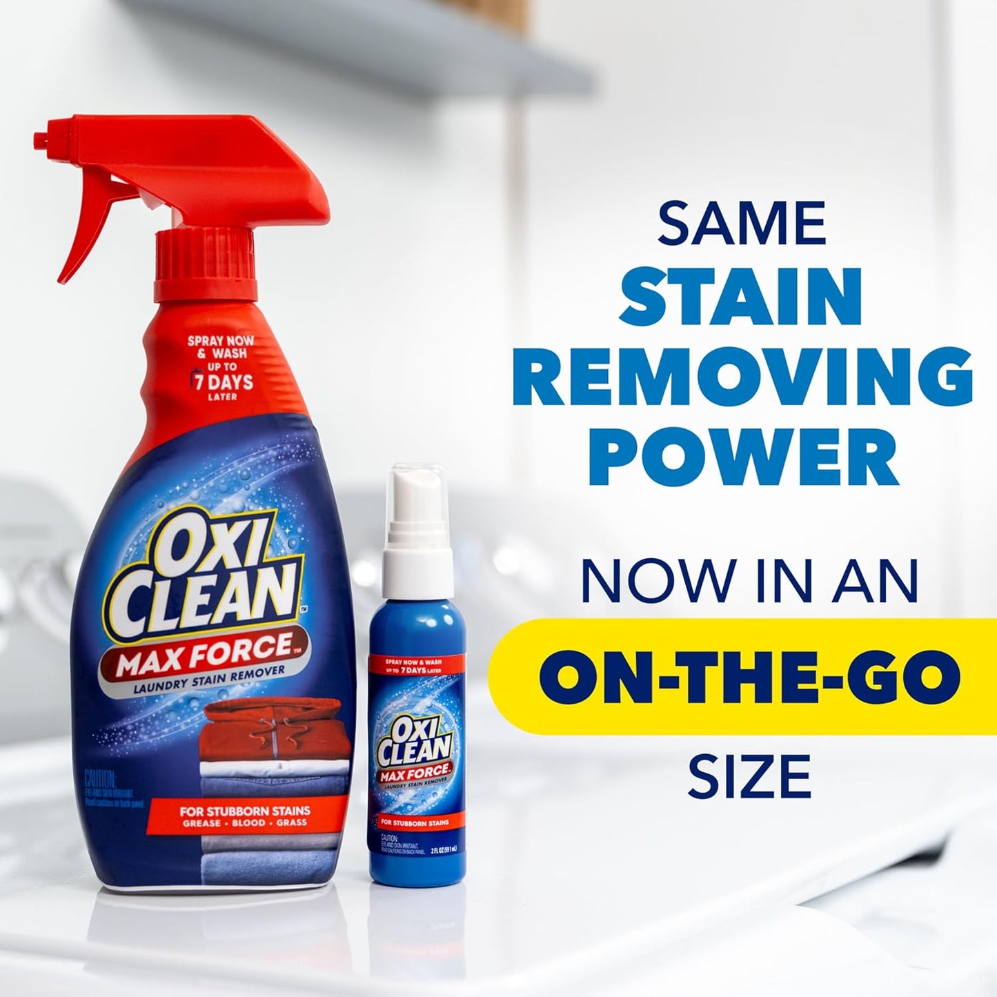 OxiClean Max Force Laundry Stain Remover Spray, Newborn & Baby Essentials, Stain Treater, 12 fl oz, 3-Pack