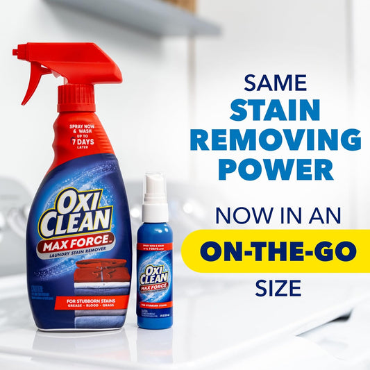 OxiClean Max Force Laundry Stain Remover Spray, Newborn & Baby Essentials, Stain Treater, 12 fl oz, 3-Pack