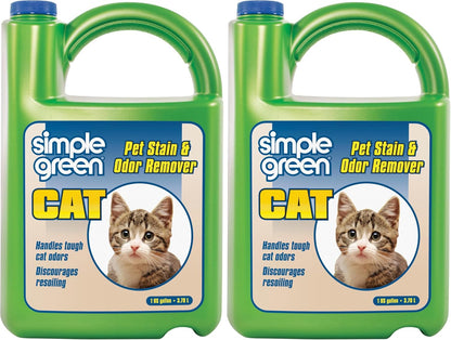 Cat Stain & Odor Remover - Enzyme Cleaner for Cat Urine, Feces, Blood, Vomit - 32oz