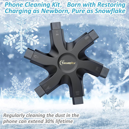 Tassmpitor for iPhone Cleaning Kit Port Cleaner, Repair and Restore Tool for iPad Pro Watch Cell Phone Charging Port, Lightning Charger Cables Speaker Airpod Cleaning Putty Dust for All Devices