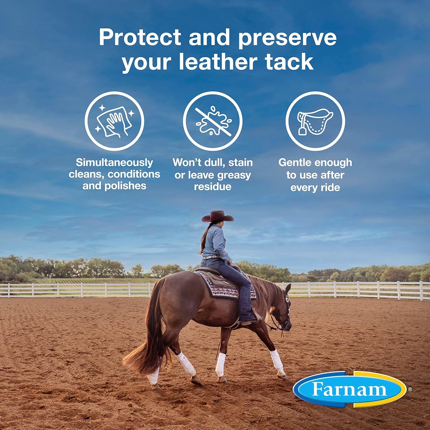Farnam Leather New Easy-Polishing Glycerine Saddle Soap and Leather Cleaner, 16 oz