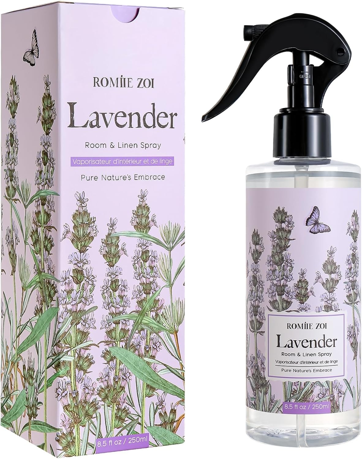 ROMIIE ZOI Room Spray Lemon, Air Freshener Spray Made with Natural Plant Extract, Scented Room Spray for Home Fragrance Fabric Spray Freshener 8.5 FL OZ