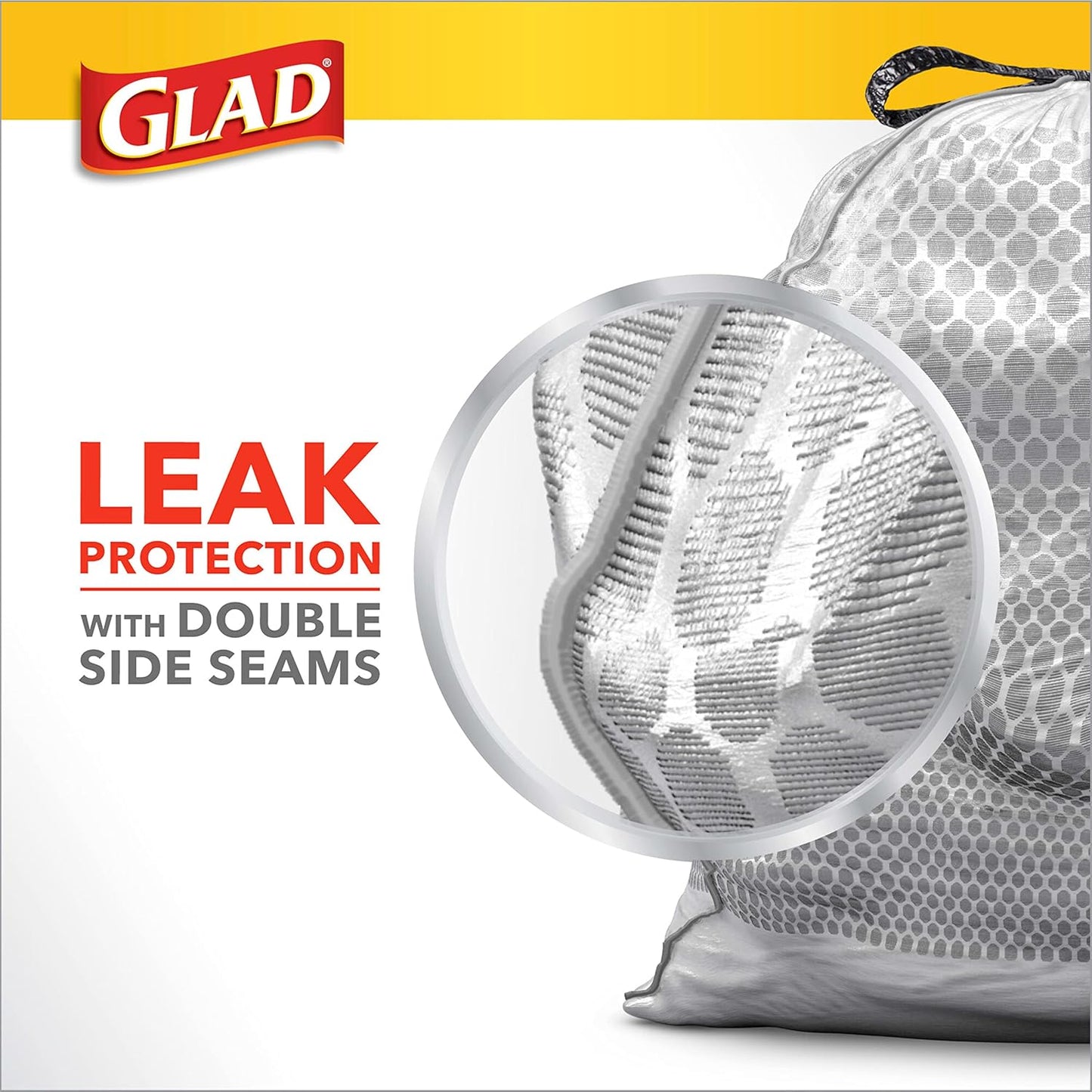 Glad ForceFlex Tall Kitchen Trash Bags, 13 Gal, Gain Original with Febreze, 110 Ct (Pack May Vary)