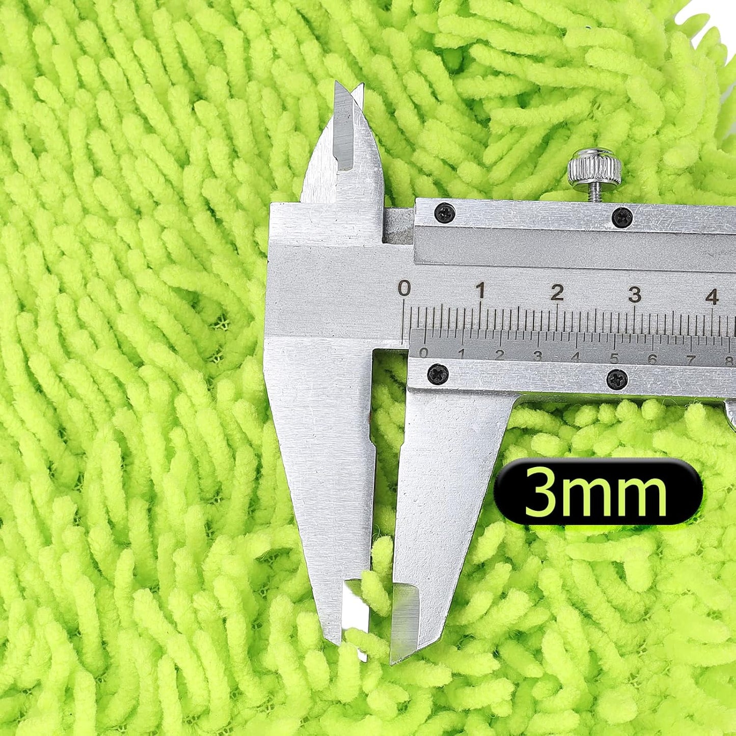 SLIIMU 2 Pack Chenille Microfiber Dust Mop Head Replacement Refill for 66'' Wall mop with Long Handle for Cleaning Walls, Ceilings, Floors, Windows - Green