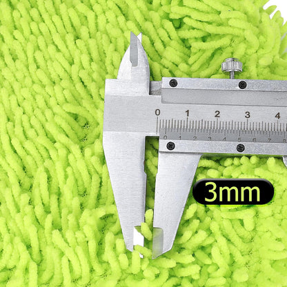 SLIIMU 2 Pack Chenille Microfiber Dust Mop Head Replacement Refill for 66'' Wall mop with Long Handle for Cleaning Walls, Ceilings, Floors, Windows - Green