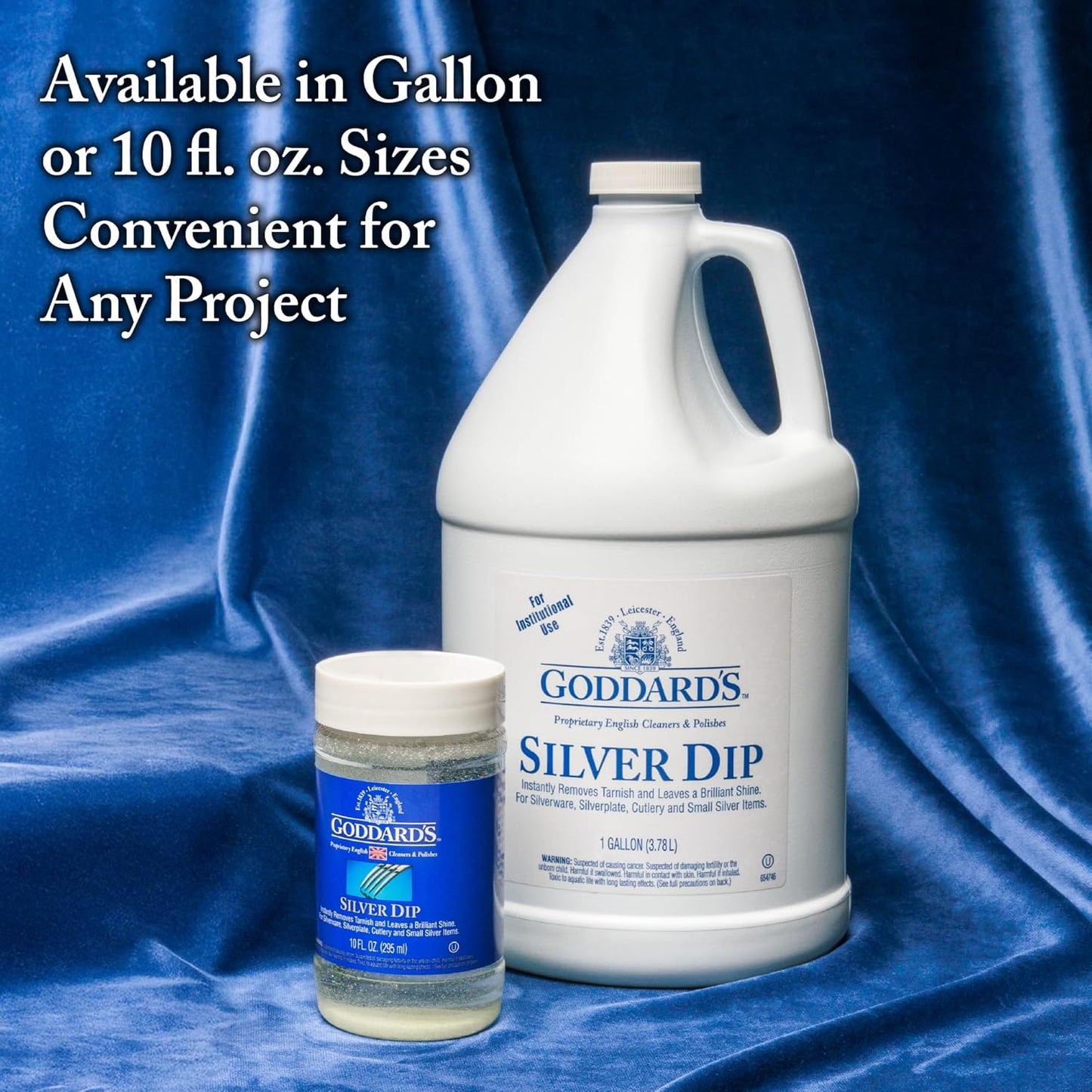 Goddard's Silver Cleaner Dip – Silver Jewelry Cleaner Solution for Filigree Metalwork & Small Items – Professional Use Tarnish Remover – Silverware Cleaning Supplies (10 oz)