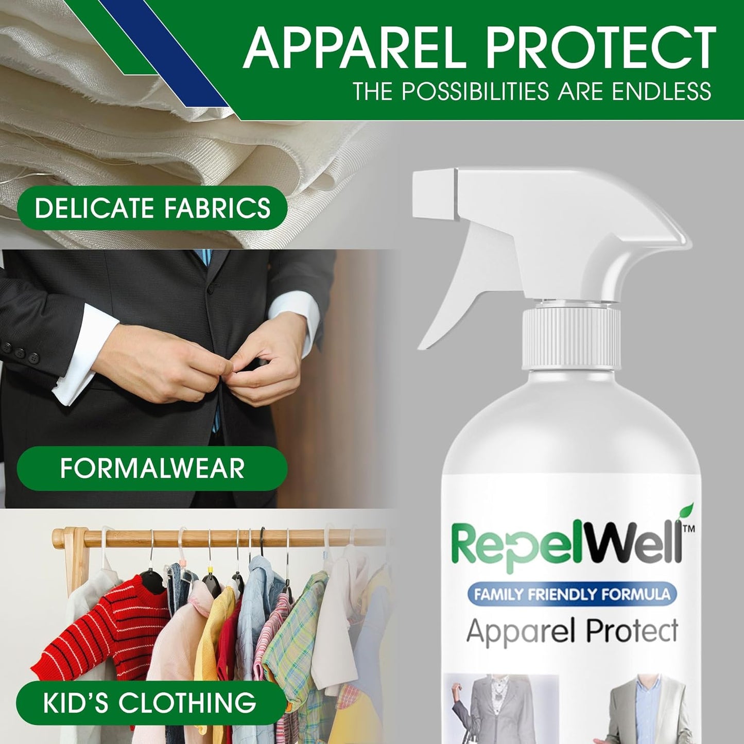 Eco-Friendly Upholstery Protect Stain & Water Repellent Spray 24oz – Non-Toxic, Pet-Safe Formula for Fabric, Leather, & Suede – Long-Lasting Stain Guard Keeps Furniture Clean & New