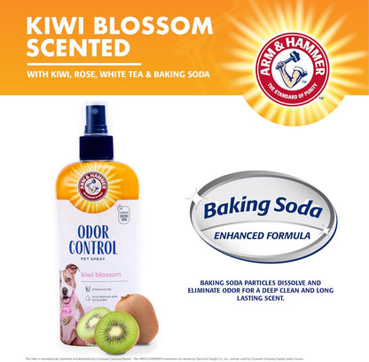 Arm & Hammer for Pets Super Deodorizing Dog Spray with Baking Soda for Odor Control, Freshens Coat Between Baths, pH Balanced Formula for Dogs, 8 Fl Oz - 2 Pack