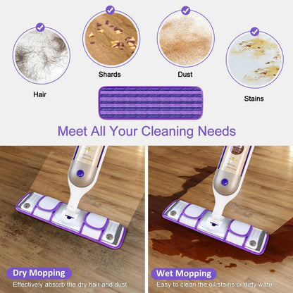 30 Pack Valuable Disposable Mopping Pad Refills Compatible with Swiffer PowerMop, Power Mop Refill Pads Replacements for Swiffer Power Mop Spray Mop Dry&Wet Pads Refills for Multi-Surface Floor Clean