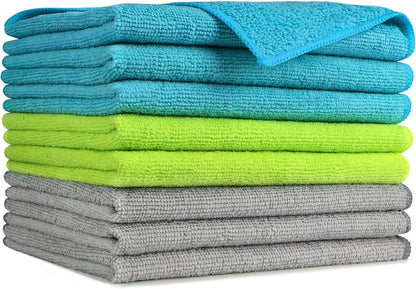 AIDEA Microfiber Cleaning Cloth-50PK, Soft Microfiber Towels for Cars, Absorbent Cleaning Rags, Lint-Free Streak-Free Wash Cloths for House, Kitchen, Window(12in.x12in)