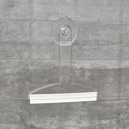 8" Clear Plastic Suction Squeegee Shower Window Cleaner