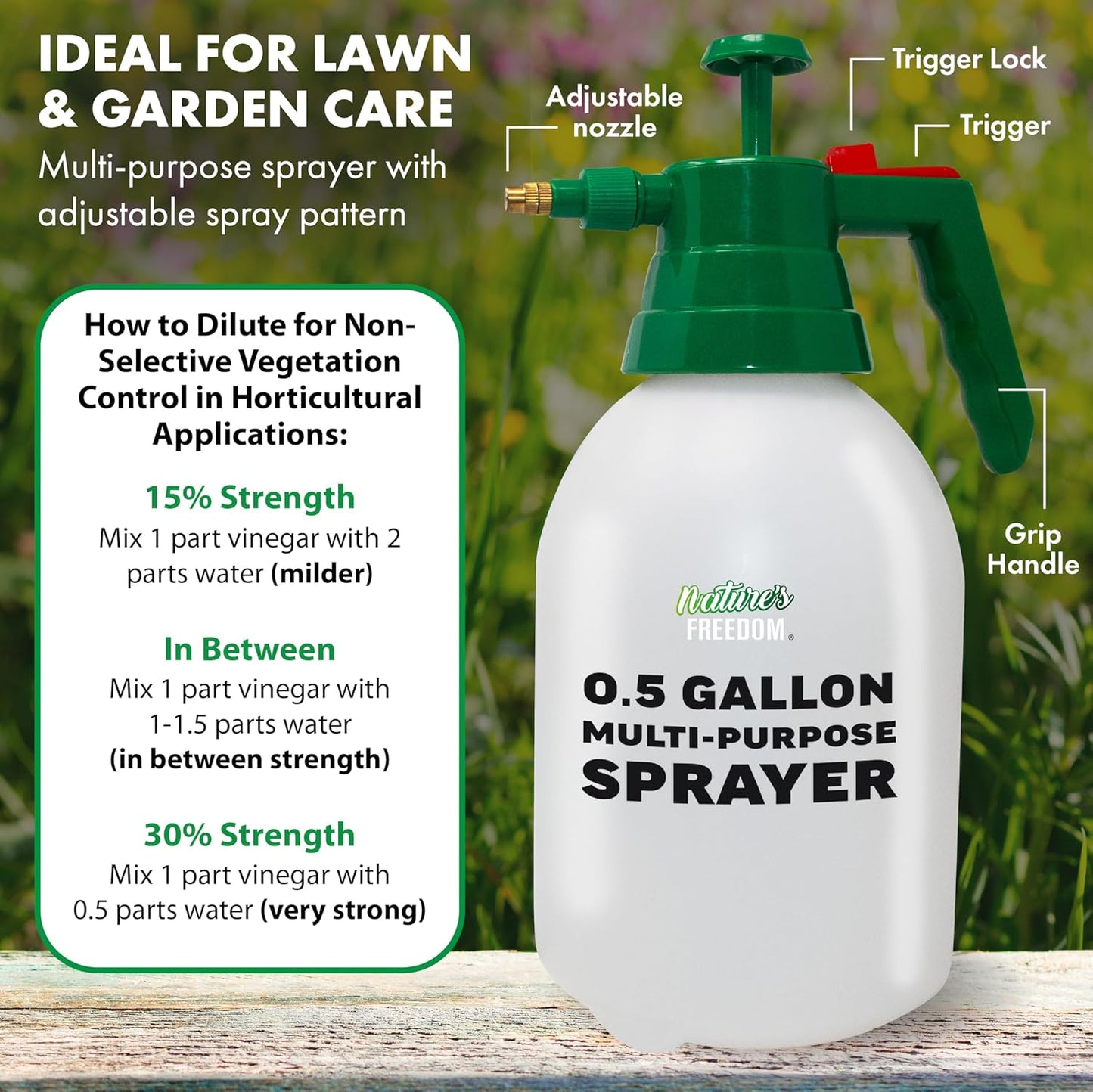 Nature's Freedom 45% Vinegar (2 Gallon)