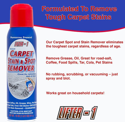 Carpet Spot Remover, Stain and Red wine Remover and Spot Treatment for Oil, Grease, Urine, Cleaning Performance for Rugs, Upholstery, Fabrics Pack of 1