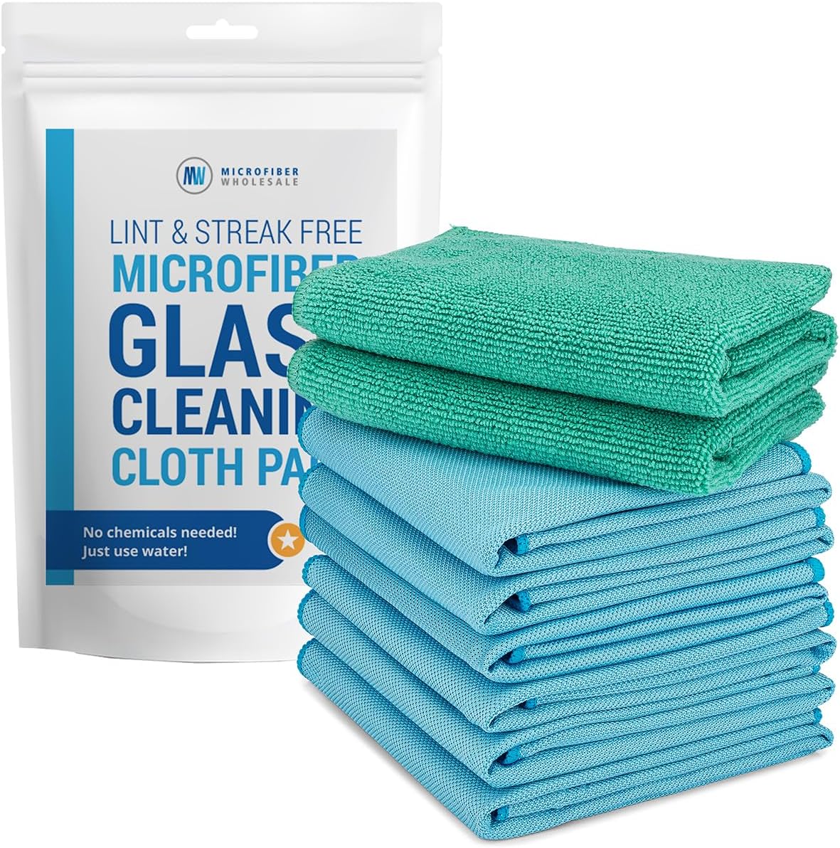 Claro Stainless Steel Cleaner Cloth 8-Pack – Microfiber Cleaning Cloths for Appliances, Sinks & Fridge | Lint-Free Streak-Free Stainless Reusable Alternative to Chemical Cleaners