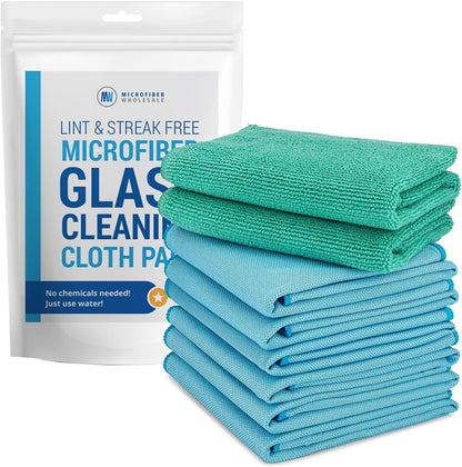 Claro Stainless Steel Cleaner Cloth 8-Pack – Microfiber Cleaning Cloths for Appliances, Sinks & Fridge | Lint-Free Streak-Free Stainless Reusable Alternative to Chemical Cleaners