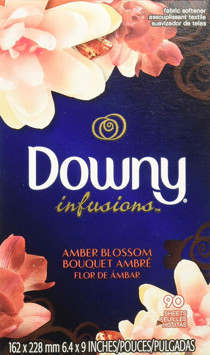 Downy Calm Mega Dryer Sheets, Large Fabric Softener Sheets for Laundry , Static Guard & Softness Boost, Laundry Dryer and Fabric Sheets, 180 Count