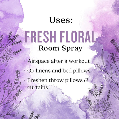 Aura Cacia Fresh Floral Room Spray 8 Fl. oz. - Light Aroma, No Synthetic Fragrances