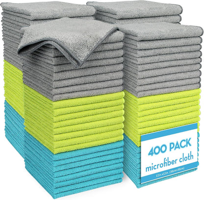 AIDEA Microfiber Cleaning Cloth-50PK, Soft Microfiber Towels for Cars, Absorbent Cleaning Rags, Lint-Free Streak-Free Wash Cloths for House, Kitchen, Window(12in.x12in)