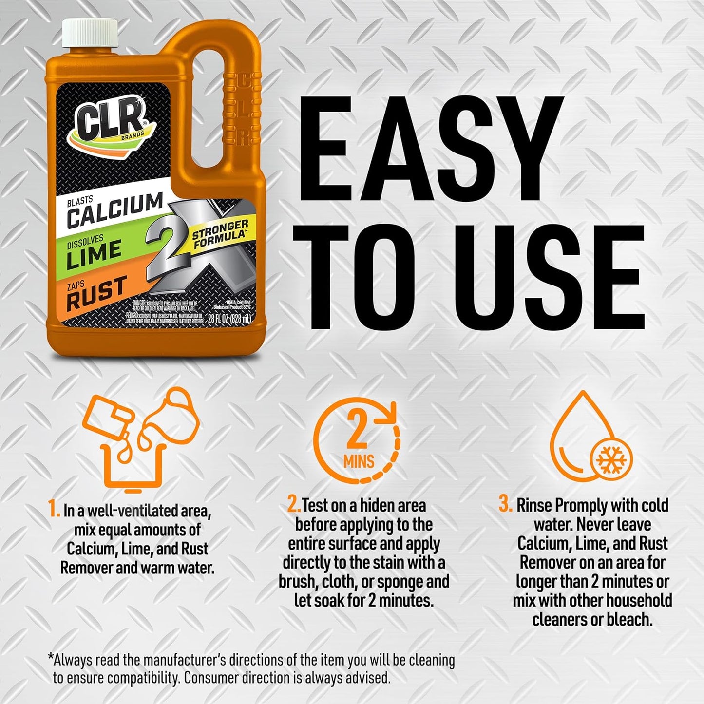 CLR Brands 2X Calcium Lime and Rust Remover - 32 oz Trigger