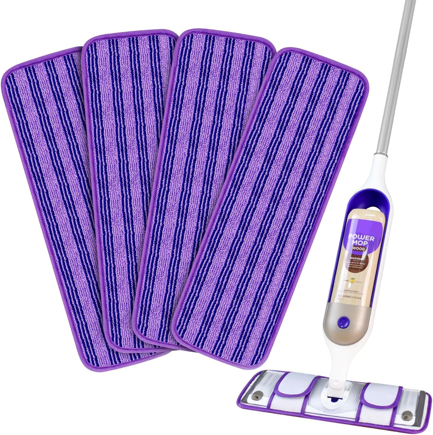 30 Pack Valuable Disposable Mopping Pad Refills Compatible with Swiffer PowerMop, Power Mop Refill Pads Replacements for Swiffer Power Mop Spray Mop Dry&Wet Pads Refills for Multi-Surface Floor Clean