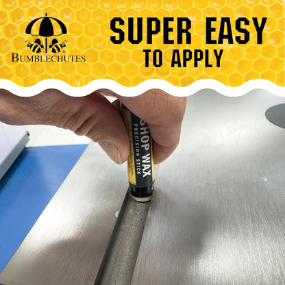 Bumblechutes All-Purpose Shop Wax - All Natural Metal and Wood Wax Finish Paste for Woodworkers, Beeswax Carnauba Wood Protector for Epoxy, Plastic, Metal, Leather, Furniture & Workshop Tools - 8 oz