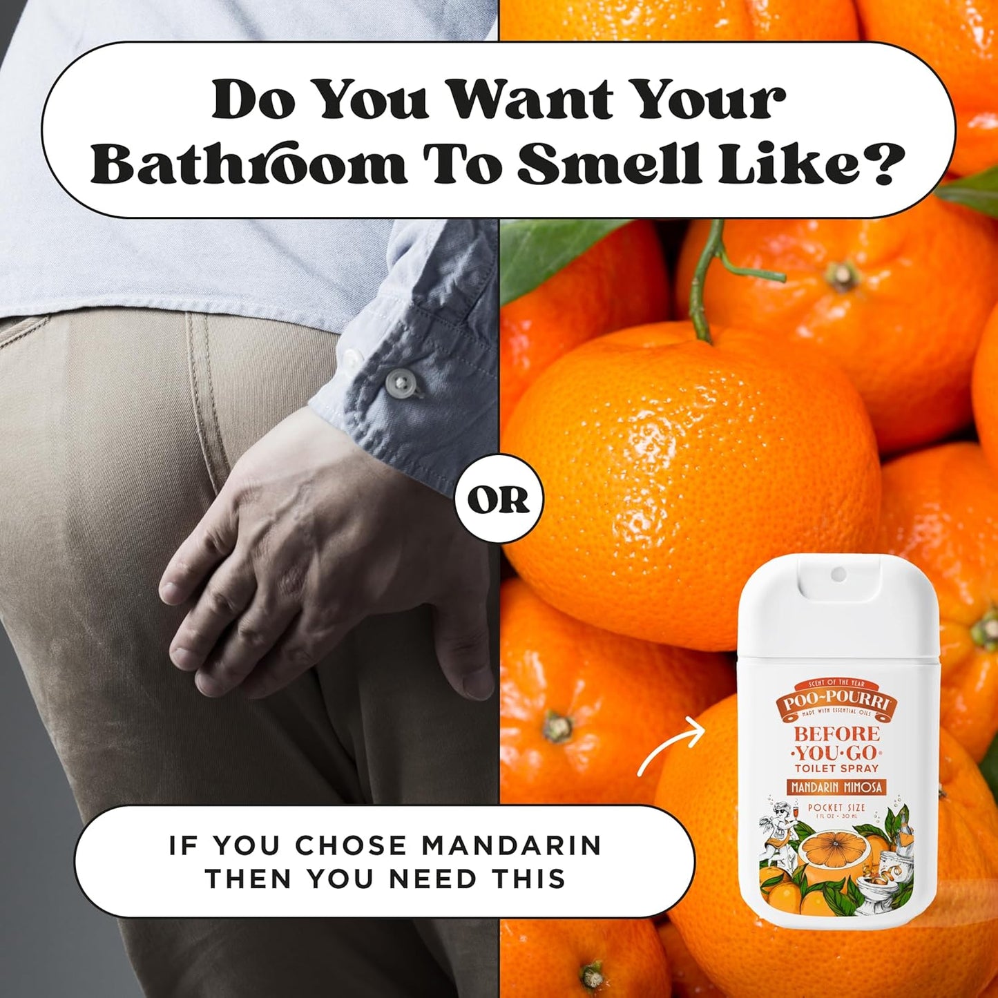 Poo-Pourri Before-You-Go Toilet Spray, Pink Citron, 2 Fl Oz, Up to 100 Uses, Bathroom Odor Deodorizer with Essential Oils for Home or Work, Travel Essentials, TSA Approved Size