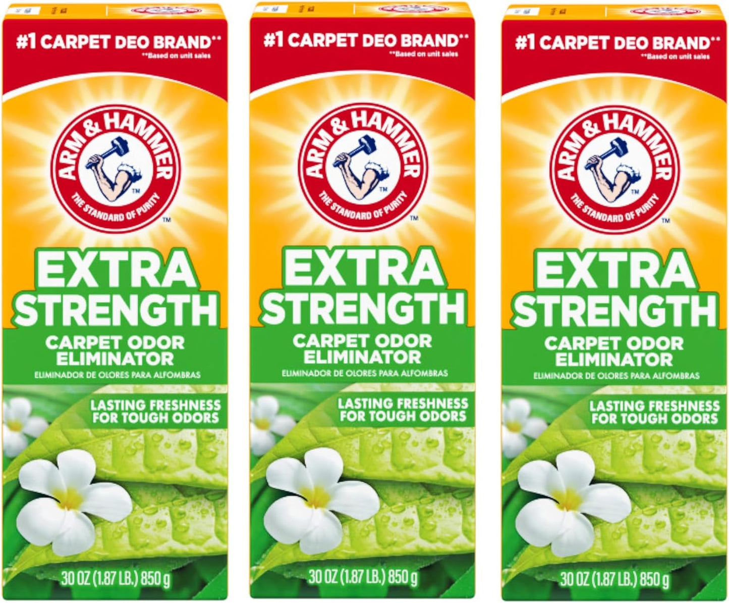 Arm & Hammer Extra Strength Carpet & Room Odor Eliminator-30 oz, 3 Pack
