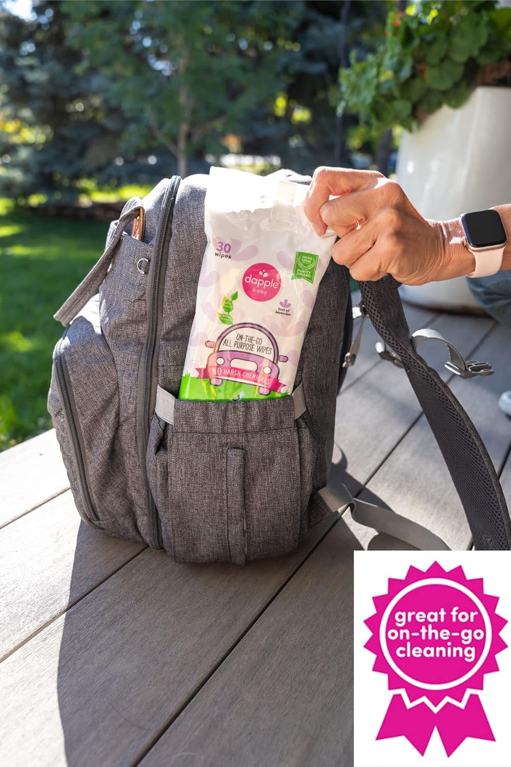 Dapple Baby All Purpose Cleaning Spray and All Purpose Wipes - (2 Pack) 16.9 fl oz Bottle - 30 Cleaning Wipes Total - Fragrance-Free, Hypoallergenic & Plant-Powered - Baby Essentials