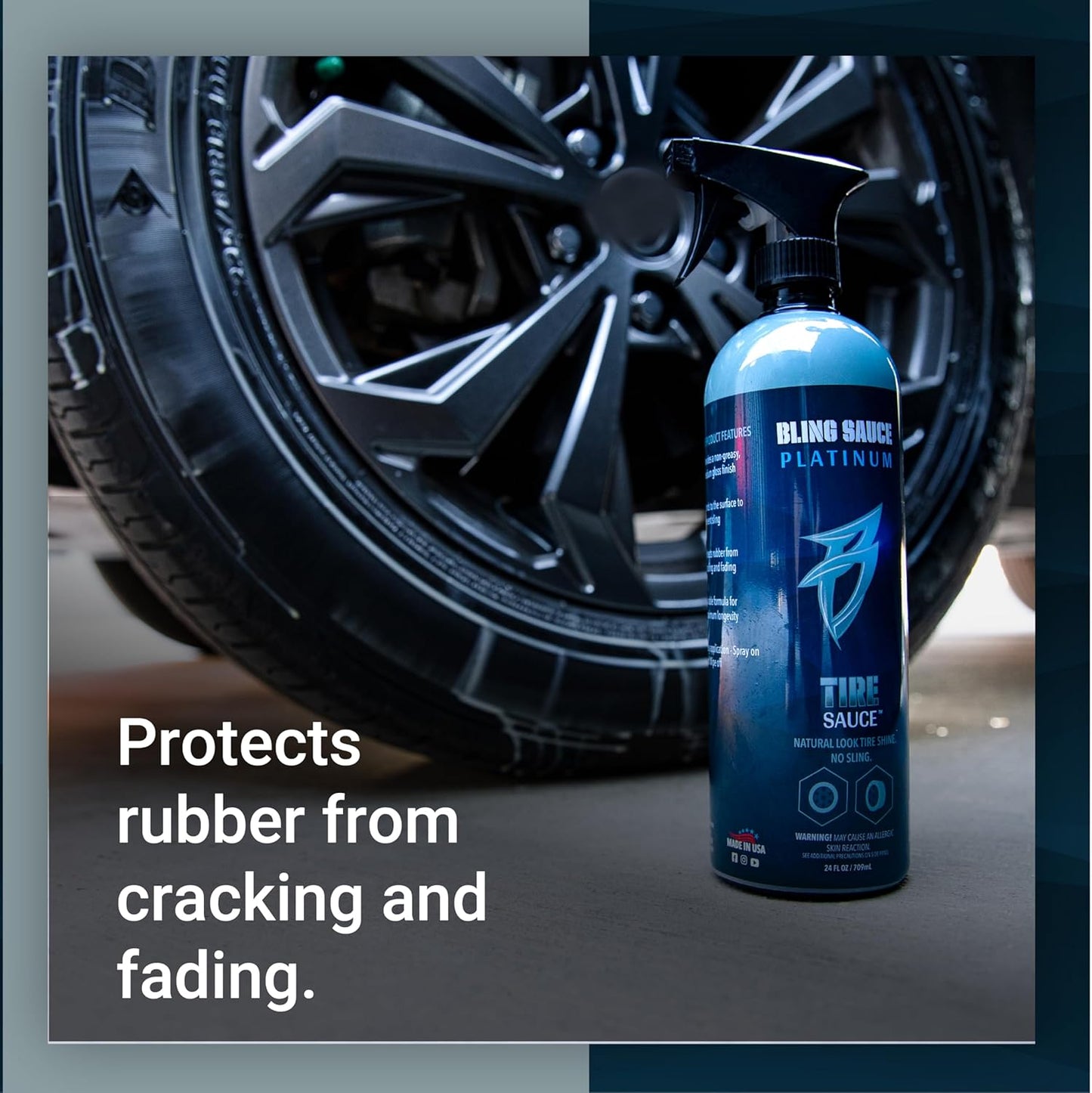 Bling Sauce Platinum Spots Sauce, Heavy-Duty Hard Water Spot Remover for Cars, Trucks, SUVs, 24oz.