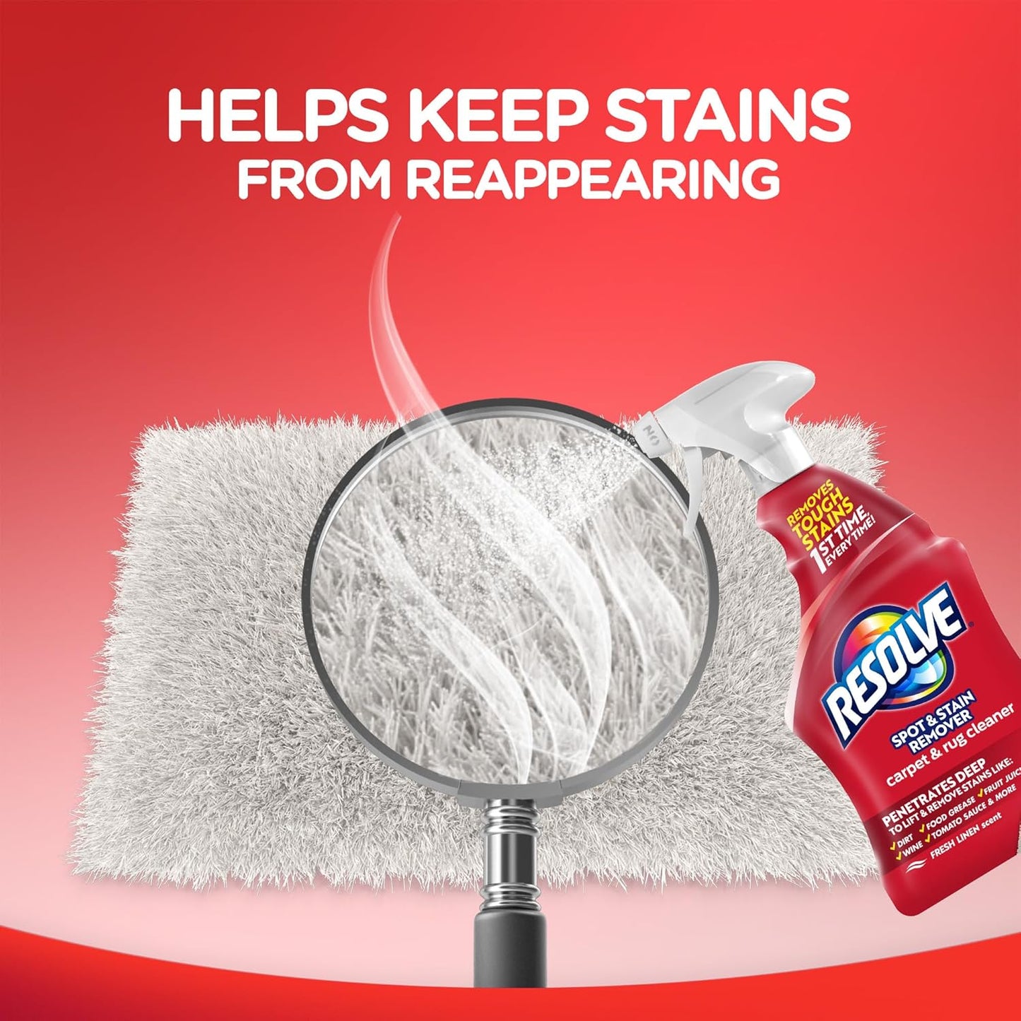 Resolve Carpet and Rug Cleaner Spray, Spot & Stain Remover, Carpet Cleaner Spray, Carpet Cleaner, 22 Ounce