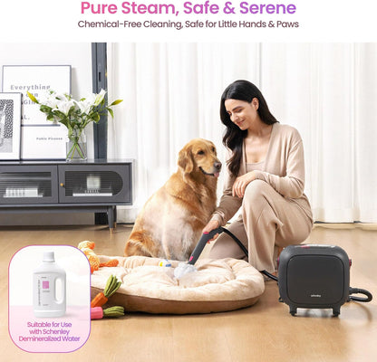 Schenley 21-in-1 Steam Cleaner, High-Pressure Heavy-Duty Steamer for Deep Cleaning Floors, Tiles, Upholstery, Grout, Grill and Cars, Fast Heat-Up, Large Water Tank, Multi-Purpose, Portable Design