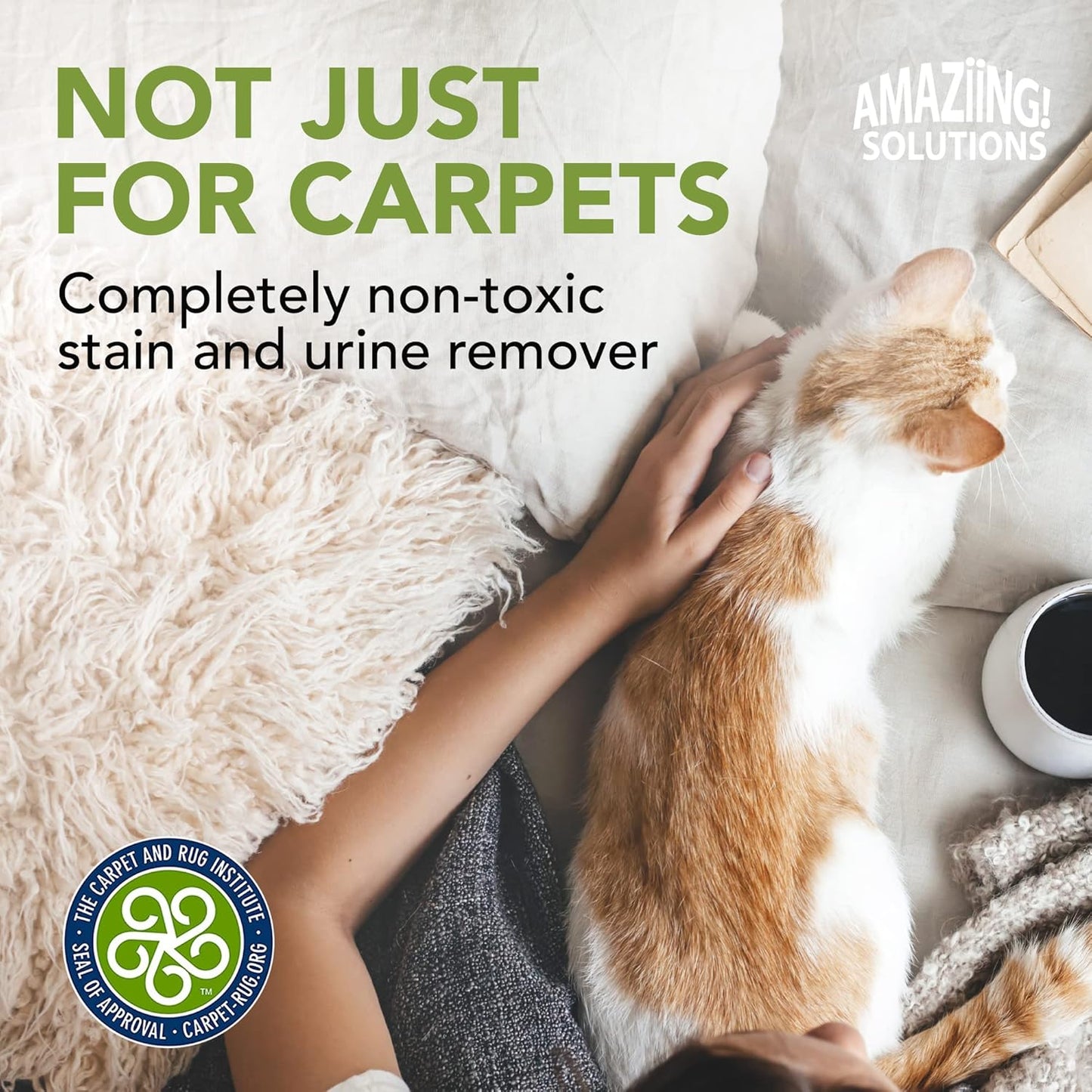 Pet Stain and Odor Remover - Enzyme Cleaner, Pet Urine Odor Eliminator Spray - Floor & Carpet Cleaner Spray, Pet Deodorizers For Home, Fabric Spray W/Fresh, Clean Scent, 32oz Spray