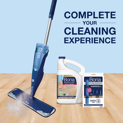 Bona PowerPlus Hardwood Floor Deep Cleaner Refill - 128 fl oz - Refill for Bona Spray Mops and Spray Bottles - Residue-Free Floor Cleaning Solution for Wood Floors