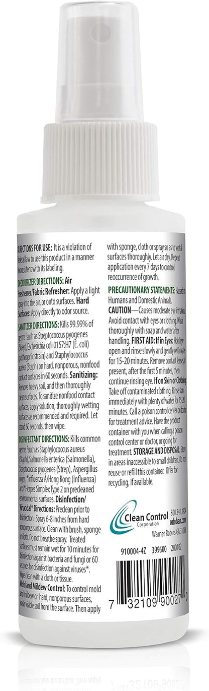 OdoBan Ready-to-Use Disinfectant and Odor Eliminator, Set of 3, 4 Ounce Travel Spray, 32 Ounce Spray, 1 Gallon Concentrate, Original Eucalyptus Scent