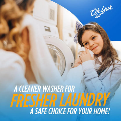 Oh Yuk Dishwasher Cleaner, Descaler, And Deodorizer – Removes Grease, Odors, And Buildup – Natural Orange Scent – Septic Safe Formula For A Fresh Dishwasher – Deep Cleans All Machine Models – 16 Fl oz