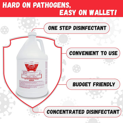 Lucasol One Step Disinfectant, 1 Quart (32 Ounce), All Purpose Cleaner Spray For Hospitals, Barber Supplies, Household Essentials, School, Salons, Household Cleaning And More