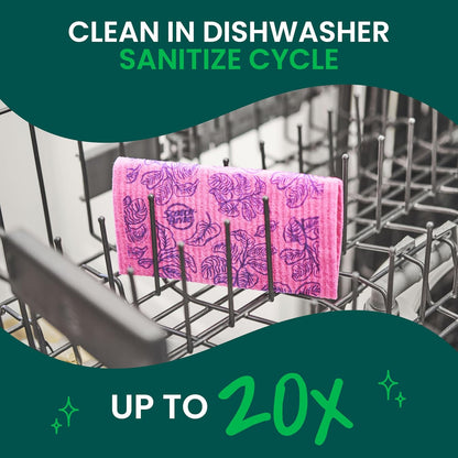 Scotch-Brite Stay Clean Scrubbing Dish Cloths, Rinses Clean and Dries Quick, 2 Non-Scratch Dish Cloths