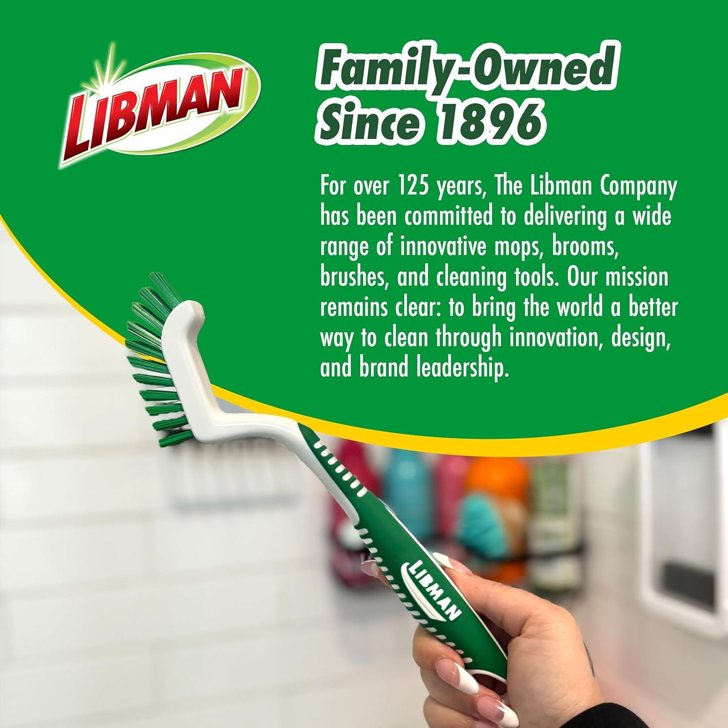 Libman Heavy Duty Scrub Brush Kit | Cleaning Brushes for Household Use | Tub Scrubber | Easy Grip Scrub Brush | Big Job Kitchen Brush | Dual Sided Tile & Grout Brush | 3 Different Brushes Included
