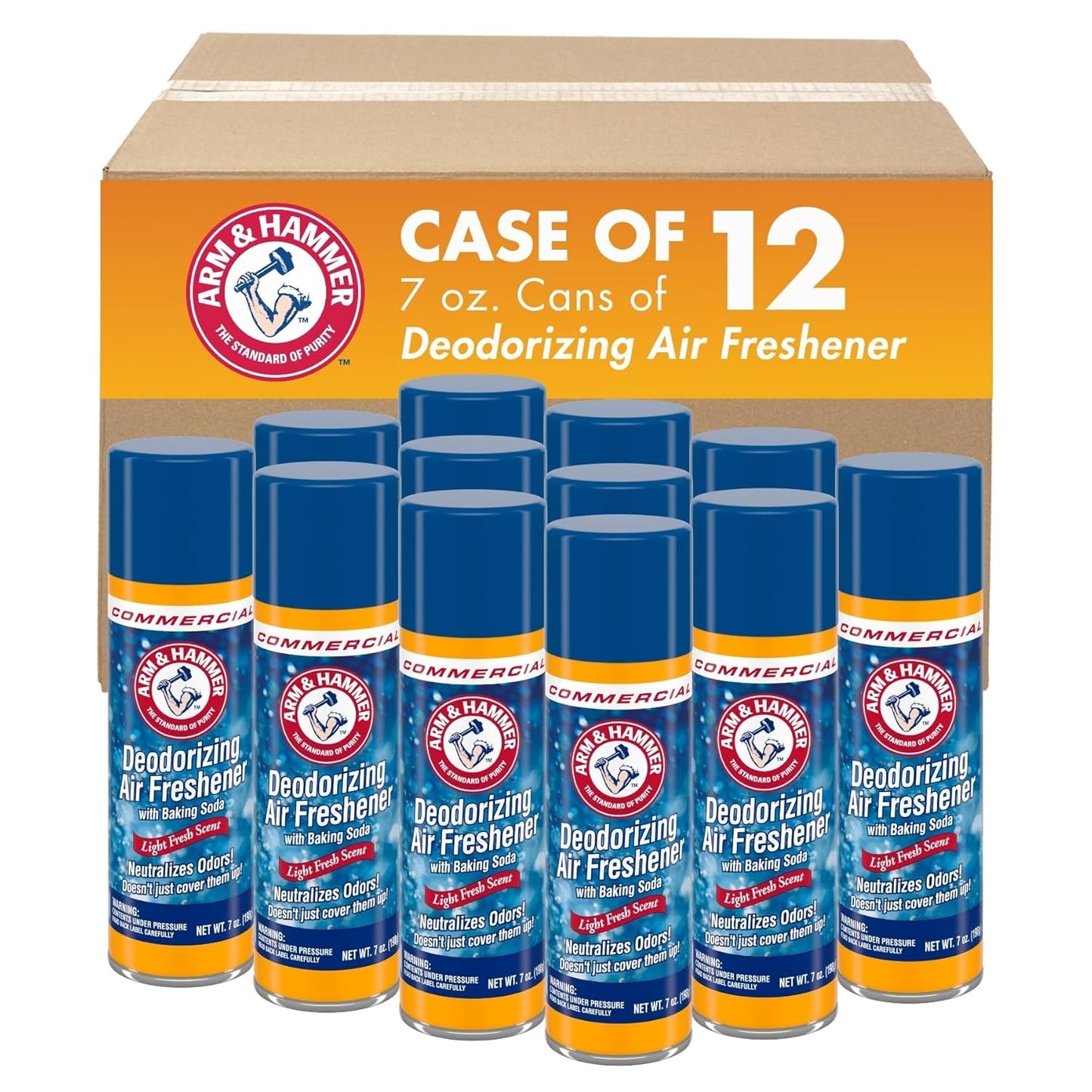 Baking Soda Air Freshener, Aerosol, Light Fresh, 7 oz