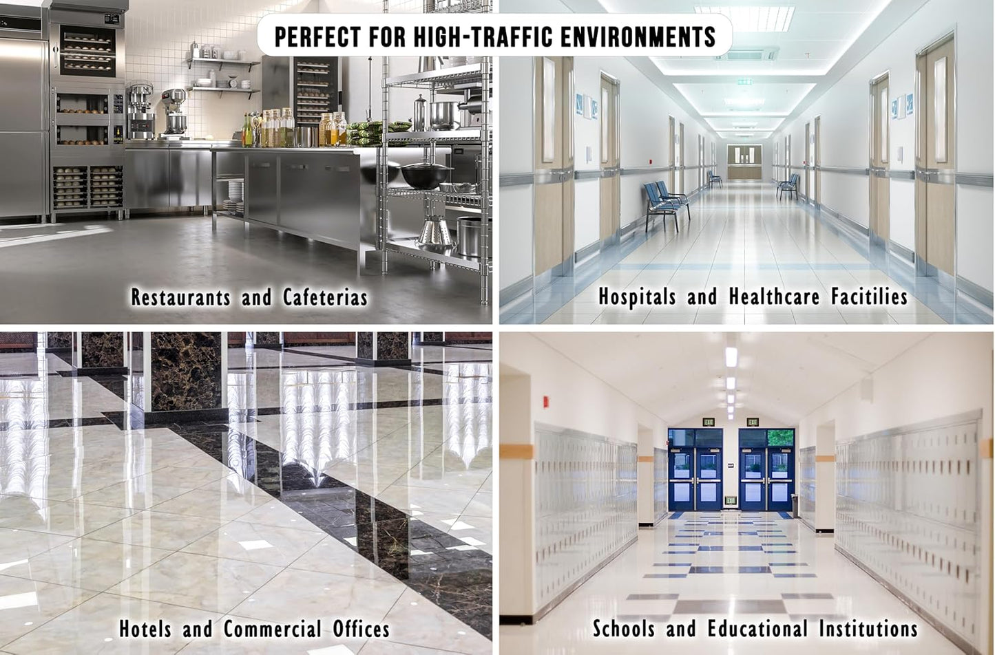 30" Professional Floor Squeegee Kit - Premium Double Foam Blade and Telescopic Aluminum Handle
