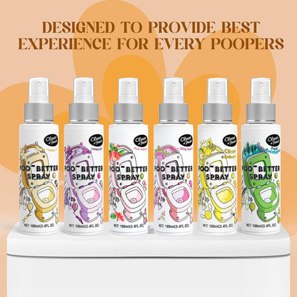 Clean-n-Fresh Toilet Spray, Wild Peony Scent, Bathroom Odor Eliminator & Air Freshener For Room, Trash Cans, Shoes, Fabrics, 3.4 Fl Oz(2 Pack)