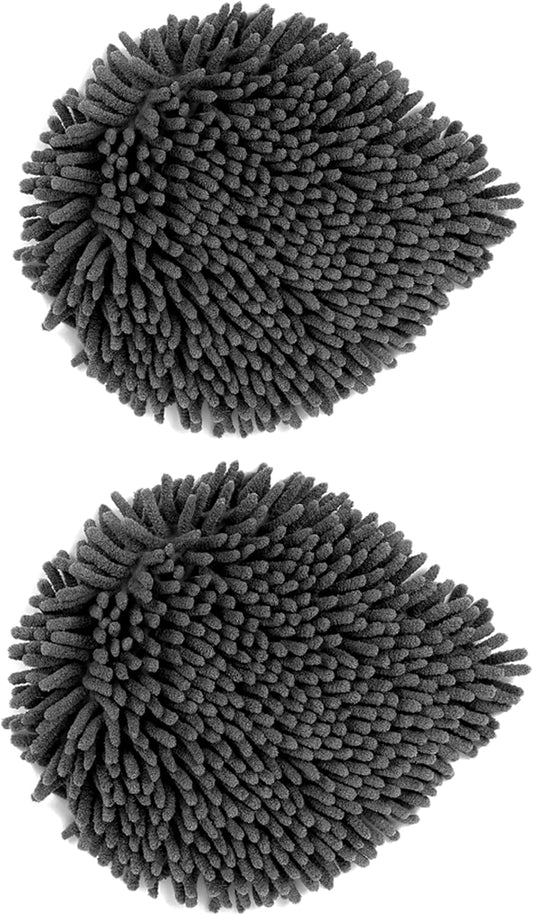 BUVE Wall Cleaner Mop Replacement Heads ,2-Pack Chenille Washable and Reusable Mop Pads, Ceiling Cleaner and Baseboard Duster ,Fit ASIN B0FGQ6M4Z6