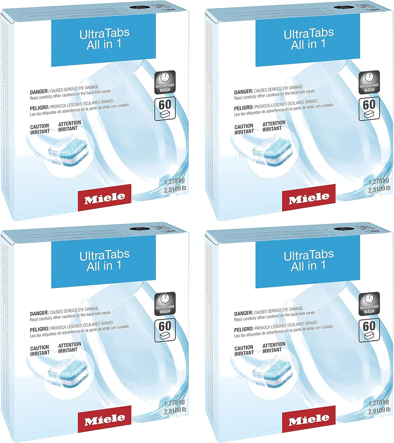 Miele Original GS CL 2406 T UltraTabs All in 1 Dishwasher Detergent Tablets, Multipack of 240 - 11657590